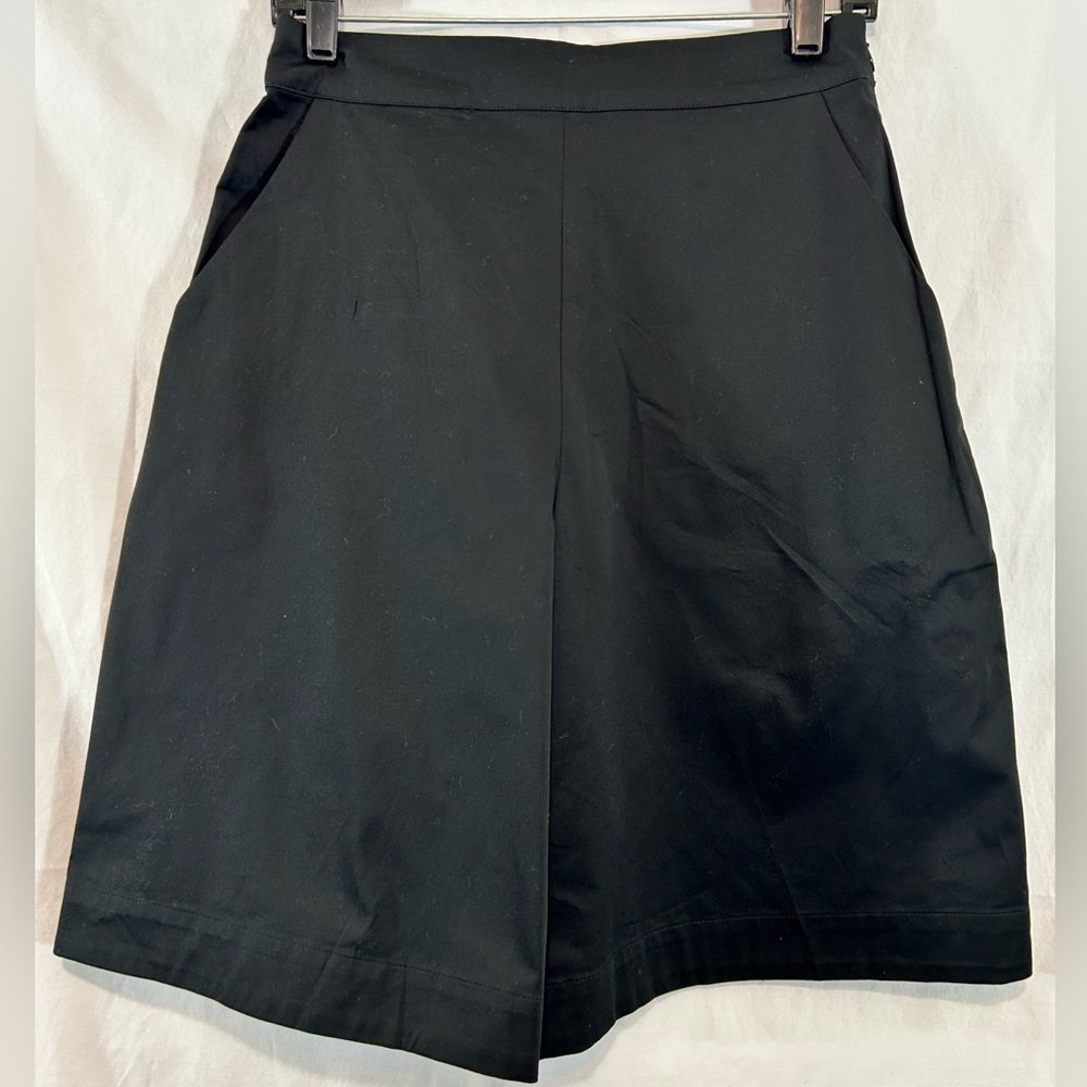 NWT Hunter Bell Anthropologie Black Preston Short Wide Leg High Waist Size 6
